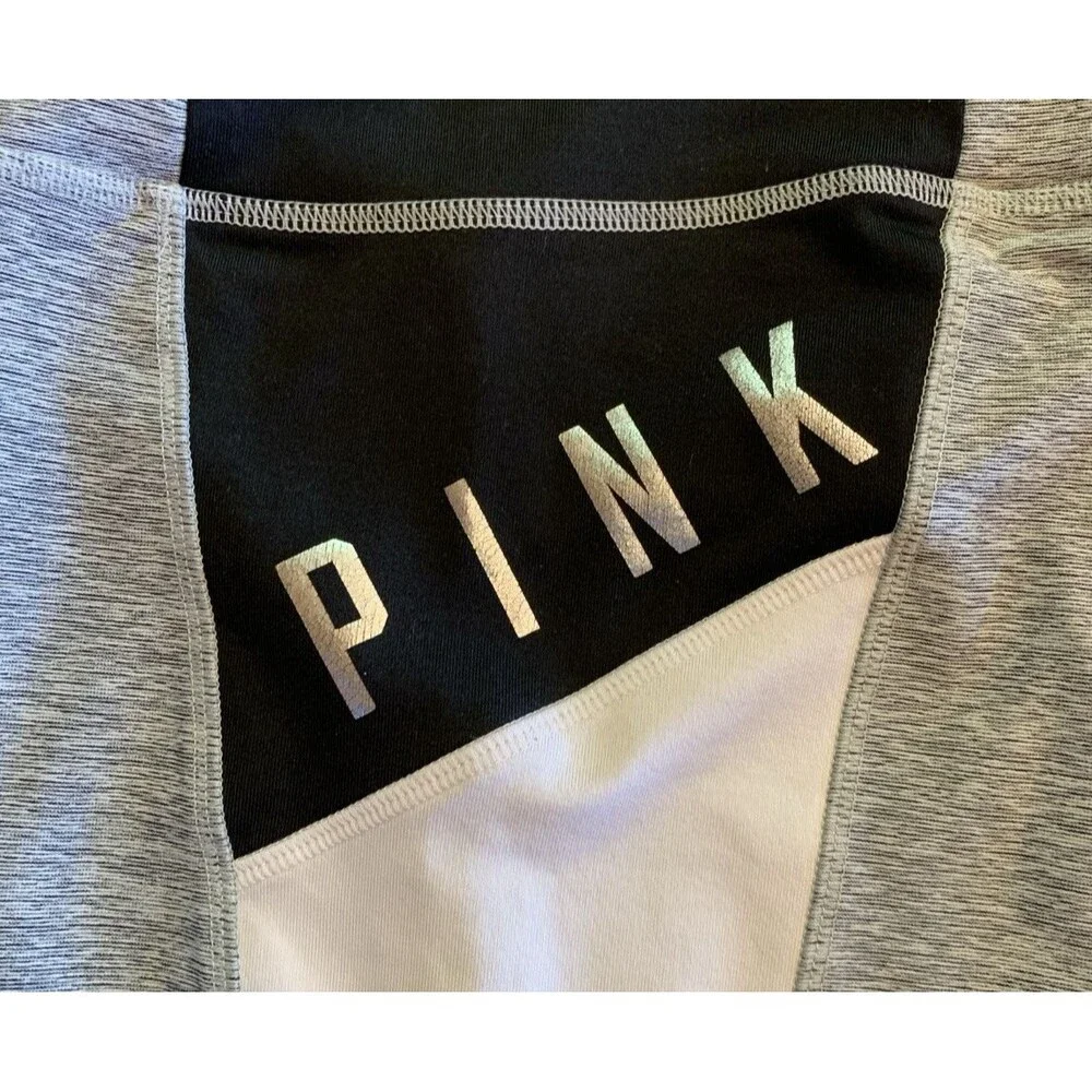 Pink Victoria's Secret Ultimate High Waist Yoga Leggings Spell Out Shiny Small/P